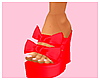 Lulu. Red Bow Heels.