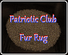 Patriotic Club Fur Rug