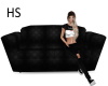 HS Simple Black Couch