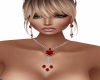 red heart jewelry set