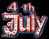 4th July Sign