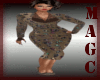 Full elegant brown dress