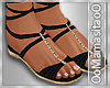 [M] Casual Black Sandals
