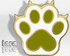 Olive Cat Paw Earrings
