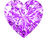 Lilac Diamond Heart