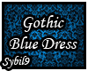 Gothic Blue Dress