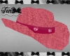 Straw Cowboy Hat Pink
