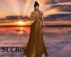 LONG BROWN DRESS