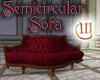 Semicircular Sofa - red