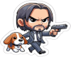 John Wick Sticker