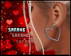 ;)  V Day Heart Earrings