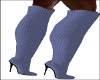 TEF BLUE SWEATER BOOTS