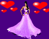 sexy purple long gown pf