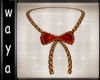 Christmas Bow Necklace