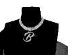 "B" cuban necklace (F)