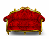 Red N Gold antique couch