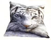 weißes Tiger Kissen