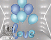 Love Balloons Blue