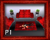Red sensual sofa