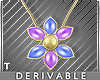 DEV Flower 4 Necklace