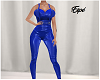 Latex Overall Blue