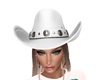 Cowgirl Hat White