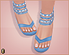 E. Blue Sandals