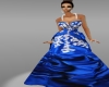 e blue  cottail dress