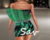 Green Sparkle Skirt Set