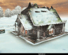 snowy hut
