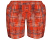 STEM Orange Plaid Shorts