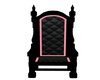 Black/Pink King's Chair