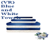VR Blue and White Towels
