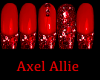 AA Red Bling Nails