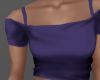 Violet Off Shoulder Crop