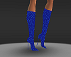 glitter boots blue