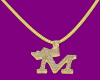 $M$Letter M gold jewelry