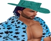 cowboy blue hat an hair