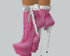 ~`M~ Pink Knit Heels