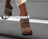 Black belted heels