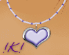 !K! Purple/Silver Heart