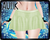 A| PleatedSkirt Green