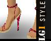 LG1 Red Strap'd Sandals