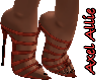 AA Red Holiday Heels
