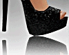 Shimmer Heels Black
