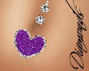 purple Heart Belly Ring