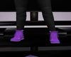 purple custom boots