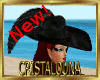Large black pirate hat