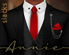 Black Suit - Red Tie SS