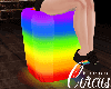 C`Rainbow Glow Cube Seat